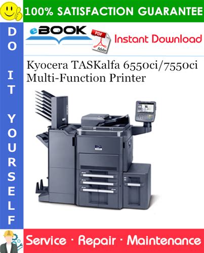 Kyocera taskalfa 6550ci 7550ci multi function printer service repair manual. - Kyocera taskalfa 6550ci 7550ci multi function printer service repair manual.
